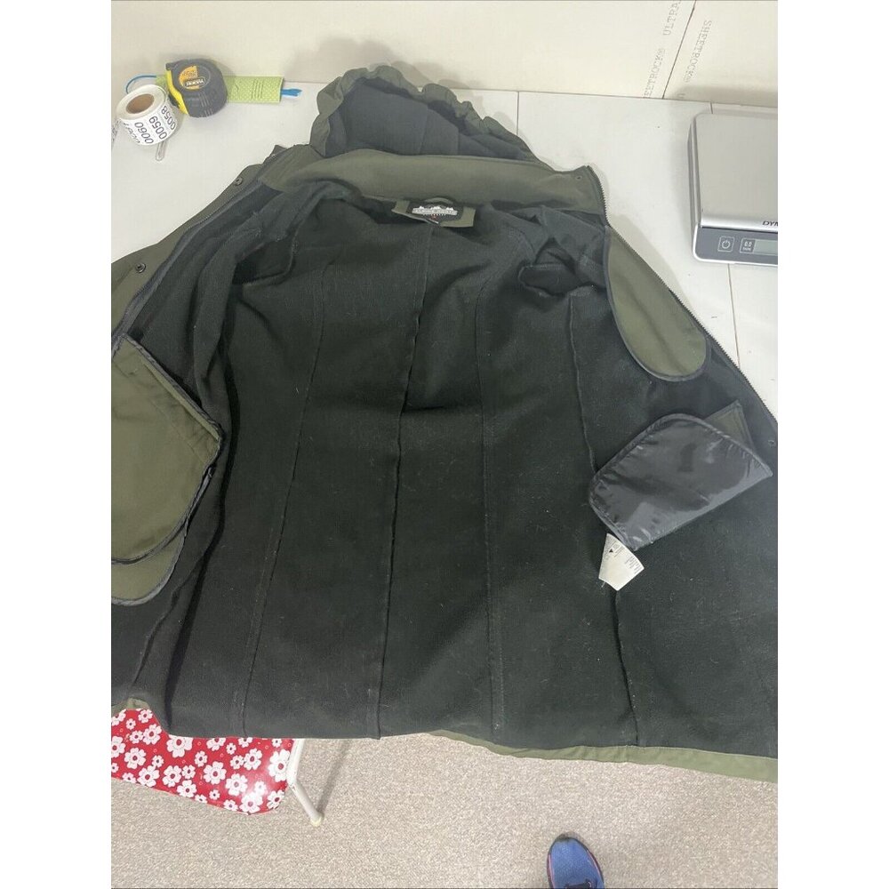 Alpine North Softshell Long Coat in Dark Green Womens Size S - Picture 8 of 12
